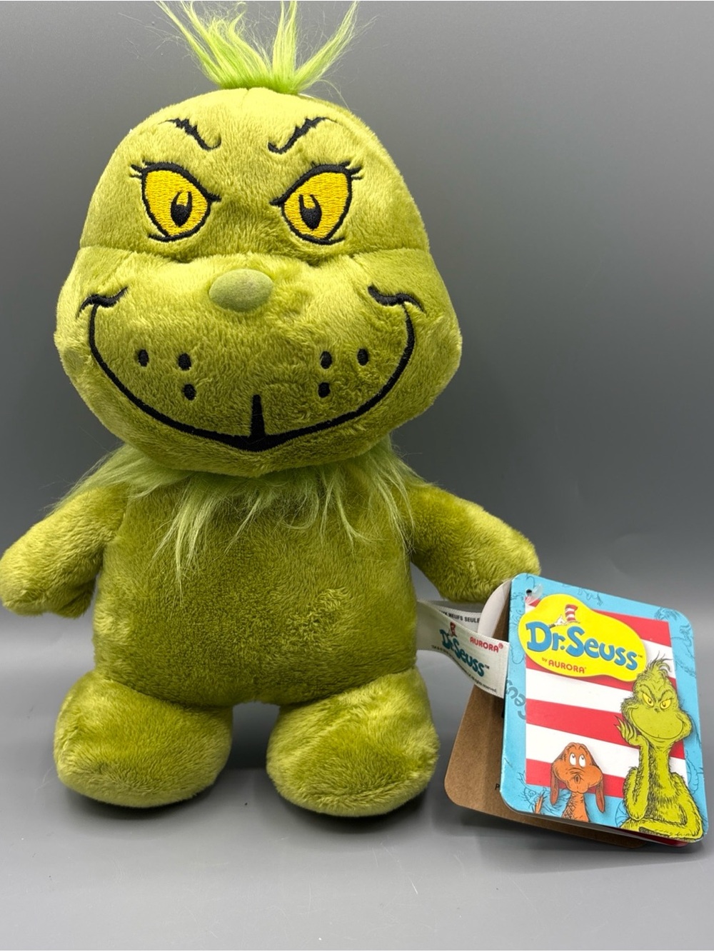 DR. SEUSS GRINCH 10" STUFFED ANIMAL ECO FRIENDLY - BRAND NEW WITH TAGS